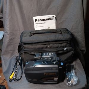 Panasonic PV-D308D Palmcorder Camcorder VHS-C w Accessories & Bag Bundle